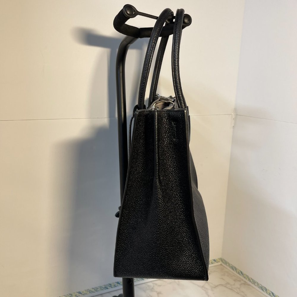 Michael Kors Black Pebbled Mercer Satchel, Medium, NWOT - Picture 3 of 6